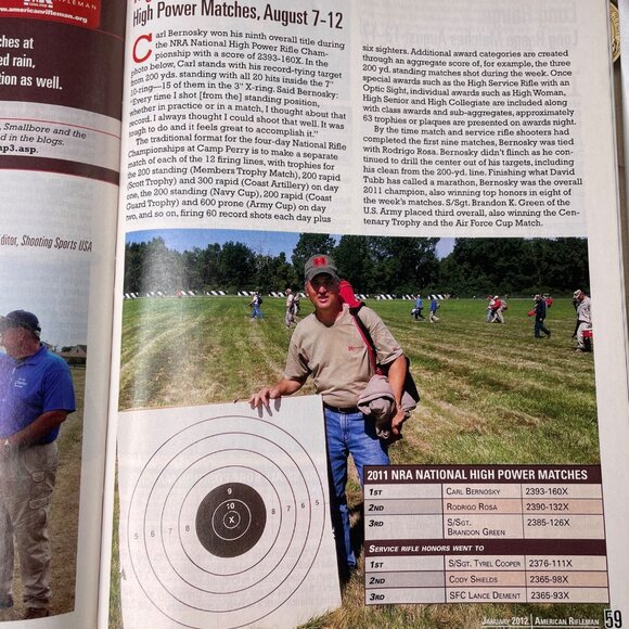 American Rifleman NRA Magazine January 2012 Vol 160 No 1 u National Rifle Associ - Picture 10 of 10